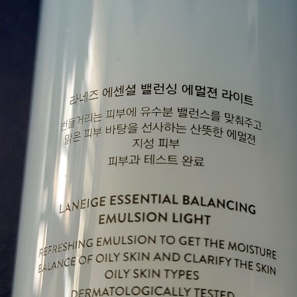 Laneige Essential Balancing Emulsion Light 4 oz / 120 ml NEW Exp 08/26 - Picture 10 of 10